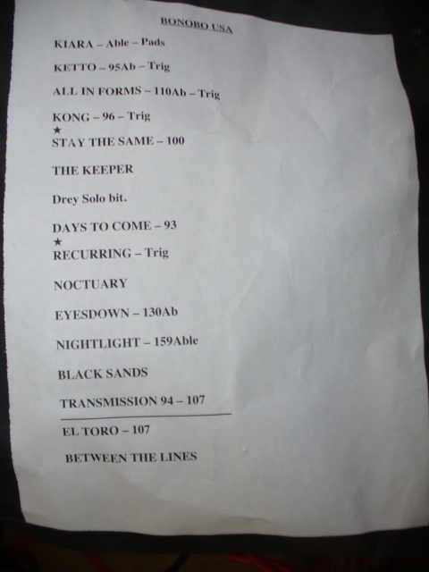 Guess Who Got a Setlist!!