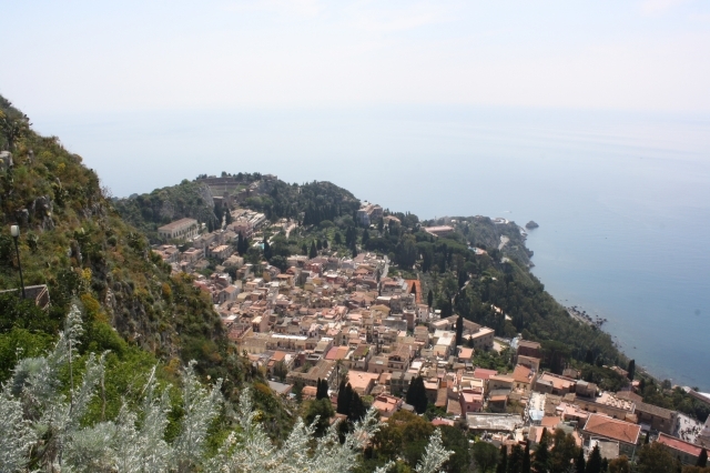 Looking down on Castelmola